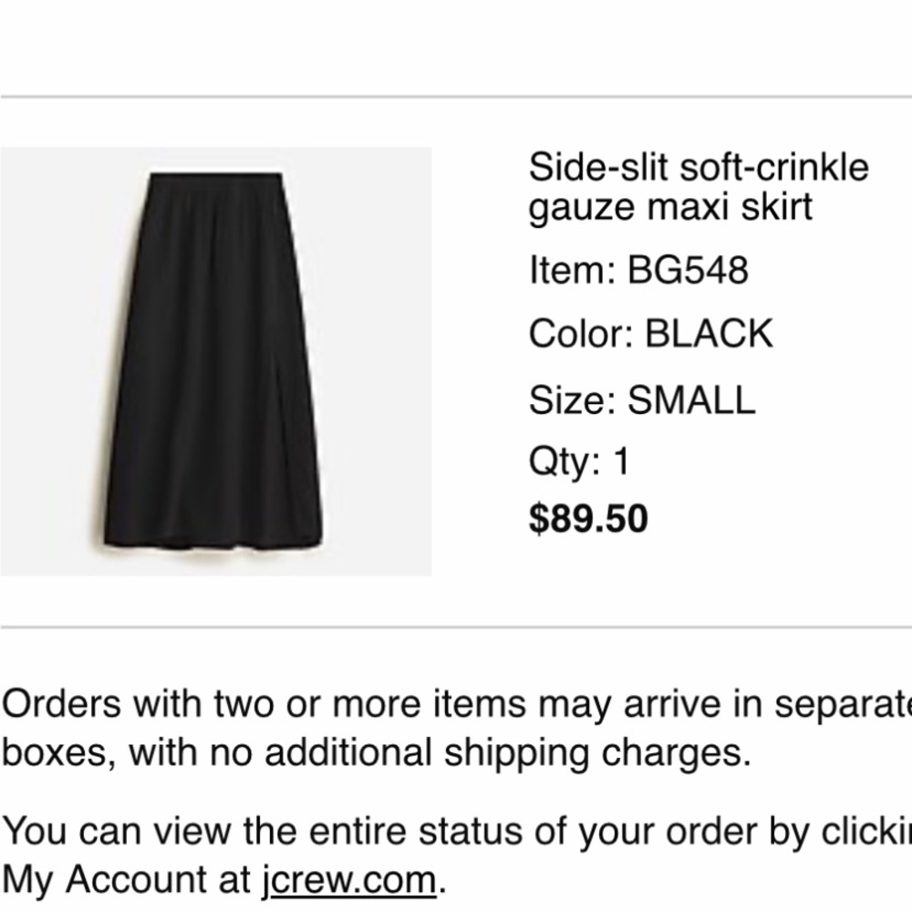 NWT j crew gauze skirt